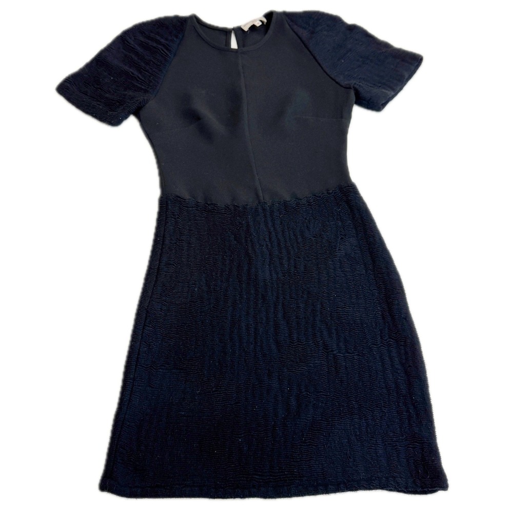 Opening Ceremony Dress Womens XS Black Multi Media Mini Textured‎